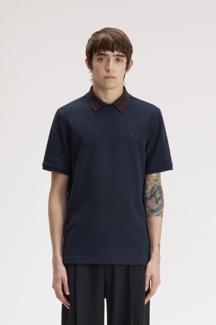 Jacquard Pullover Polo Shirt